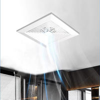 Grilles de climatisation de plafond carrées en plastique ABS Diffuseurs pour couvercle de ventilateur de salle de bain et couvercle de ventilateur d'extraction