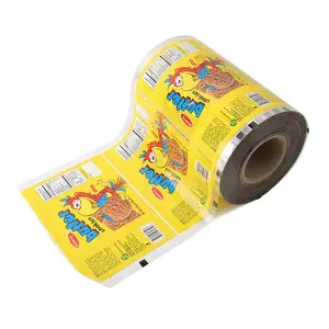 カスタム印刷フィルム柔軟な食品包装ロールフィルムラップポテトチップス印刷用スティックパックラミネートプラスチックスナックパッキング