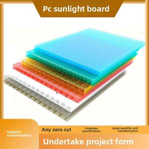 Sunboard Hoja de <span class=keywords><strong>policarbonato</strong></span> <span class=keywords><strong>transparente</strong></span> Iluminación hueca Invernadero Sombrilla Cobertizo para vehículos eléctricos Panal de múltiples capas - Product Image 5