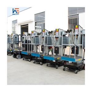 Plataforma de trabajo aéreo portátil móvil de 4-12m, elevador de escalera eléctrico, elevador de mástil único telescópico Vertical, elevador barato para un hombre - Product Image 6