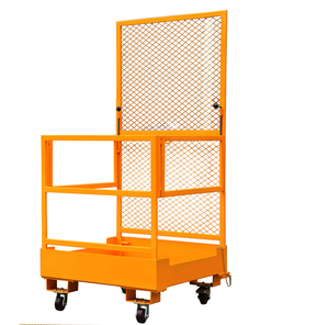Plataforma de Trabajo de Mantenimiento JuRen, Plataforma de Trabajo Aérea, Elevador de Mástil Vertical, Capacidad de 300 kg, Elevador Hidráulico de Horquilla, Jaula Elevadora - Product Image 2