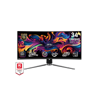 NOUVEAU ARRIVAGE MSI MPG 341CQPX QD OLED 34'' 240Hz Écran LCD incurvé pour PC, écran de jeu pour ordinateur de bureau, moniteur ultra large pour jeux