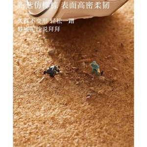 Tapis de sol de voiture Shuming imitation noix de coco marron antidérapant lavable pour côté conducteur et passager - Product Image 2