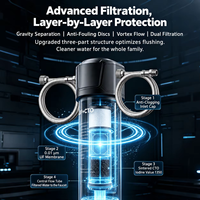 Purificateur d'eau domestique, ultrafiltration, filtration au charbon actif, eau potable propre pour la cuisine à domicile