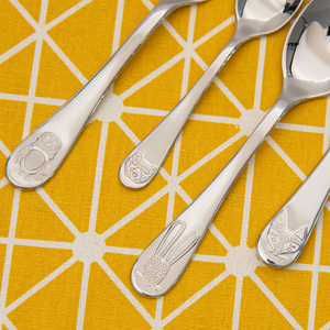 ชุดเครื่องใช้บนโต๊ะอาหารสำหรับเด็กพร้อมคว้าชุดช้อนส้อมรูปสัตว์ - Product Image 5