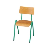 Mobilier scolaire Chaise d'étudiant classique en bois empilable portable
