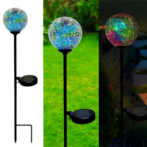 Luces Decorativas de Mosaico, Esferas de Luz, Luces Solares para Jardín, Luces para Caminos de Jardín - Product Image 5