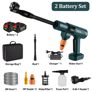 Hidrolavadora Eléctrica de Alta Presión Sin Escobillas de 200 Bares y 3500W, <span class=keywords><strong>Pistola</strong></span> de Agua 6 en 1 para Lavado de Coches y Riego de Jardín con Batería - Product Image 2