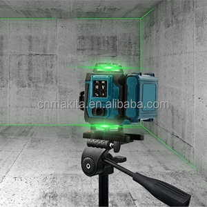 Niveau <span class=keywords><strong>laser</strong></span> 4D sans fil vert 16 lignes, étanche IP65, portée 50m, télécommande, faisceau réglable, 6000mAh, recharge USB, pour carreleurs - Product Image 2