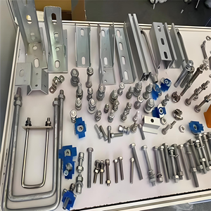 קו טרפז ברזל קירוי סולרי הרכבה סולרי הרכבה 21 מ "מ <span class=keywords><strong>z</strong></span> פלדה מרופדת מעוטר c ערוץ עבור אלומיניום גדר - Product Image 4