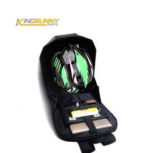Mochila de Motocicleta Iron Man con Ojos LED Brillantes, Mochila Impermeable para <span class=keywords><strong>Casco</strong></span> de Motocicleta, Mochila Moderna para Ciclismo - Product Image 6