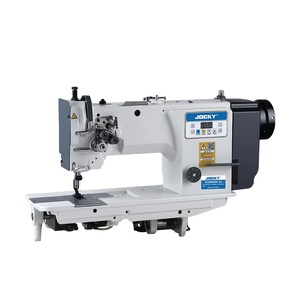 JOCKY JK20606DD-2N à entraînement direct machine à <span class=keywords><strong>coudre</strong></span> industrielle à double <span class=keywords><strong>2</strong></span> <span class=keywords><strong>aiguilles</strong></span> point noué à alimentation composée <span class=keywords><strong>cuir</strong></span> résistant - Product Image 1