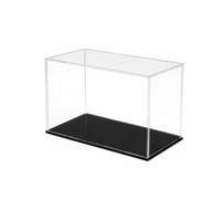 Boîte de présentation de collection de modèles de voitures de luxe Art Déco, personnalisée, en acrylique transparent haute qualité, moulée par injection, étanche et anti-poussière