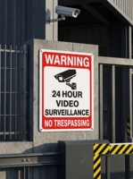 Panneaux en aluminium étanches pour surveillance vidéo, personnalisables, avec message « Propriété privée, entrée interdite », pour intérieur et extérieur