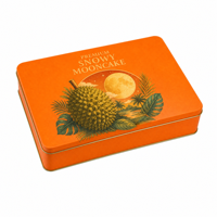 Grande boîte rectangulaire en fer blanc vide pour gâteaux de lune, biscuits, toffees, bonbons, emballage alimentaire et cadeaux, Marque Guangdong LB