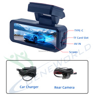 Caméra de tableau de bord double canal OEM ODM pour voiture, enregistreur de conduite HD 4K avant et 1080P arrière, caméra vidéo grand angle DVR