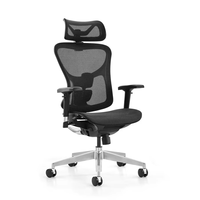 Accoudoir Ergo 3D Vente en gros Ordinateur de direction pivotant Moderne à dossier haut Chaise de bureau en maille ergonomique pour PDG