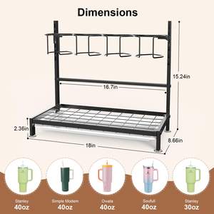 Organizador de Botellas de Agua para Stanley de 40 oz con Asa, Multifuncional, para Cocina y Despensa, Organizador y Soporte de Almacenamiento para Vasos Stanley - Product Image 5