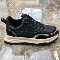 Vente en gros de chaussures de sport de marche pour hommes de haute qualité, baskets décontractées en cuir pour hommes avec logo personnalisé