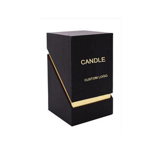 Boîte cadeau de luxe personnalisée en carton recyclé pour flacon de parfum, avec gaufrage, revêtement UV et doublure en éponge - Product Image 1