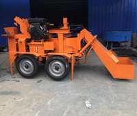 Prix de la machine à fabriquer des blocs creux solides en terre compressée, en argile, en cendres volantes, à commande manuelle, petite taille, au Pakistan