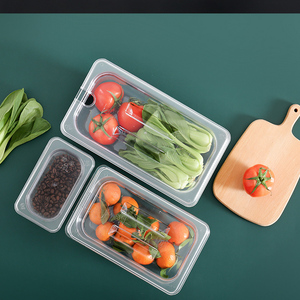 Hiện Đại Hình Chữ Nhật Nhựa Pet Thân Thiện Với Môi Bền Công Suất Lớn Hộp Lưu Trữ Hot-Bán Trong Suốt Nhà Bếp Lưu Trữ Nhà - Product Image 3