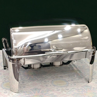 XINGPAI banquet de mariage 9L Buffet en acier inoxydable ensemble de chauffe-plats fantaisie commercial restauration argent chauffe-plats pour la fête