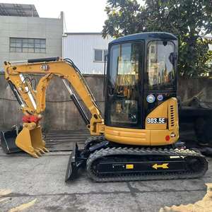 Mini-excavatrice sur chenilles Caterpillar 303.5E d'occasion de 3,5 tonnes avec moteur et boîte de vitesses d'origine du Japon, matériel compact - Product Image 4