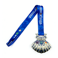 Médaille de finisseur de marathon personnalisée haut de gamme avec un design octogonal minimaliste et creux, récompense souvenir de course internationale