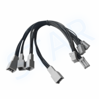 Connecteur 6 broches mâle à femelle personnalisé Faisceau de câblage automobile isolé en nylon pour l'installation radio Mazda Aftermarket
