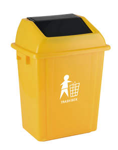 Poubelle de cuisine <span class=keywords><strong>LONGBANG</strong></span>, hermétique, anti-odeurs, en HDPE, sur roulettes, écologique, multi-tailles, avec couvercle rabattable et remplaçable - Product Image 1