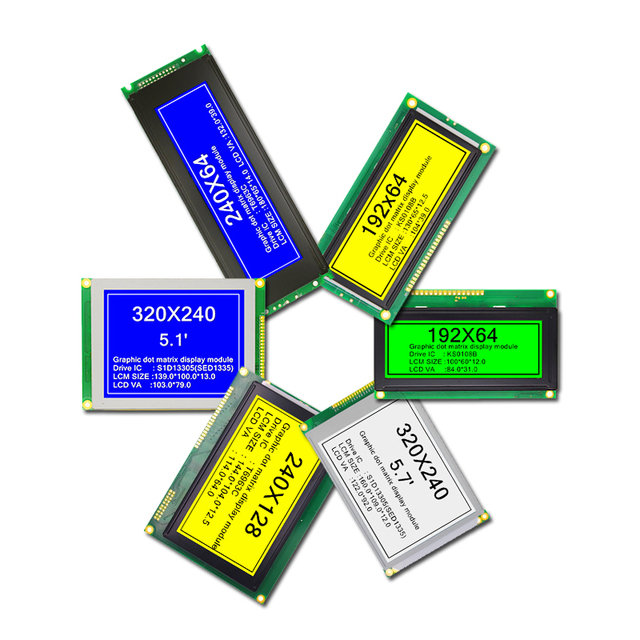 Factory Supply 122X32 128X64 160X32 192X64 240X64 240X128 320X240 Monochrome Graphics Dot Matrix1602 Lcd Display Screen Module