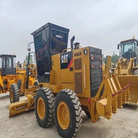 Niveleuse à moteur Caterpillar CAT 140H d'occasion, moteur d'origine 3306, machine de construction routière, machine de nivellement du terrain, prête en stock