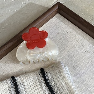 Nouvelles pinces à cheveux design fleur, pinces à cheveux populaires en acétate écologique pour femmes - Product Image 1