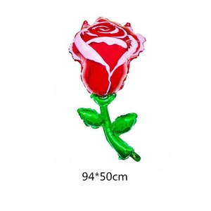 TS Vente flash Grand <span class=keywords><strong>ballon</strong></span> en feuille d'aluminium <span class=keywords><strong>gonflable</strong></span> en forme de fleur, petit <span class=keywords><strong>ballon</strong></span> en feuille d'aluminium rouge rose, tournesol, chrysanthème, rose, tulipe - Product Image 6