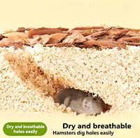 Virutas de Madera de Pino Natural Comprimidas, Arena Absorbente y Libre de Polvo para Mascotas Pequeñas, para Hámster, Conejillo de Indias, Conejo, Chinchilla, Arena para Jaulas