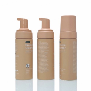 Empty 60ml 100ml 150ml 5oz Frosted Matte Nude Foaming Mousse Soap Pump Lash Bottles Printed Pet Foam Pump Bottle for <b>Tanning</b> - Product Image 2