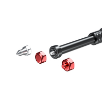Perche à selfie multifonctionnelle en alliage d'aluminium pour moto, caméra sportive, extensible, compatible avec DJI Instal 360 Gopro