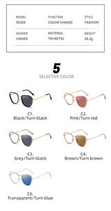 2025 Partagas quadrato fotocromatico TR90 Anti luce blu occhiali da vista montatura ottica occhiali per donna donna donna donna donna - Product Image 6