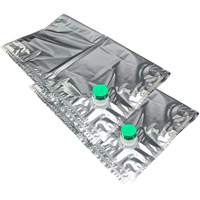 Sac de conservation du vin - Sac intérieur en aluminium transparent avec valve papillon pour café, boissons, jus, liquides, sac stérile
