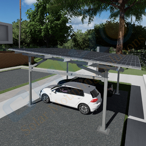 CHIKO nouveau produit support Usine Offre Spéciale Solaire Carport Acier Galvanisé à Chaud étanche solaire carport montage - Product Image 1