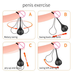 Penis Ampliação Gravity Ball Masculino Glâns Penis Dumbbell Dildo Exercício Bolas <span class=keywords><strong>Dick</strong></span> Muscle Training Ball During Enhance for Man - Product Image 4