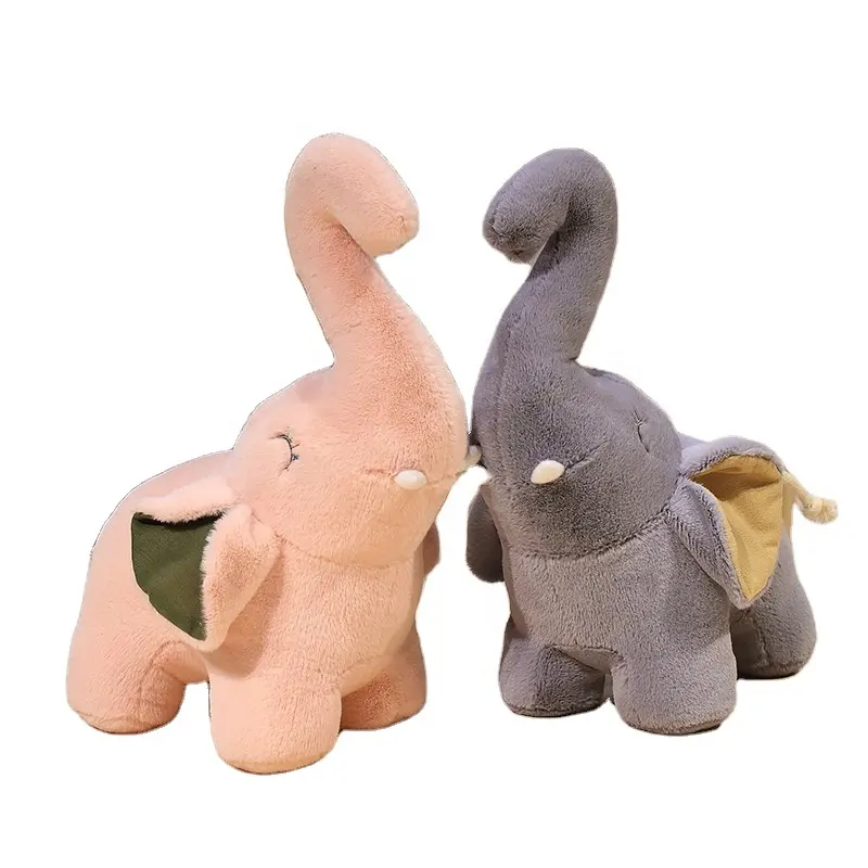 Cute And Happy Longnose Elephant Doll For Children'S Comfort Doll Cartoon Elephant Plush Toy Animal Pp Cotton Pink Birthday Gift