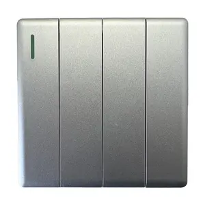 VNX No.1 Wall Switches Factory 4 Gang 1 way 2 way Plastic 220-250V CE Electric Wall Switches For Home
