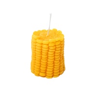 Bougie Souvenir Créative en Cire de Soja Mélange de Céréales 3D Unique en Forme de Maïs, Lampe à Beurre Réaliste, Cadeau de Fête, Décoration Intérieure pour Photos