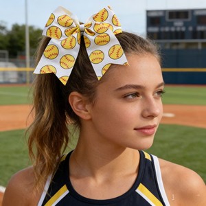 Accesorios para el Cabello de Niñas: Pinzas con Lazo, <span class=keywords><strong>Cinta</strong></span> y Polvo Dorado para Fútbol, Sóftbol, Voleibol, <span class=keywords><strong>Tenis</strong></span> y Animación - Product Image 1