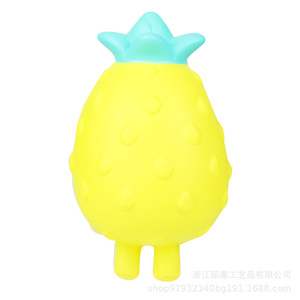 Cartoon Pineapple <b>Squishy</b> Toy TPE Stress Relief Fidget Toy For Kids 5 7 Years Unisex - Product Image 2