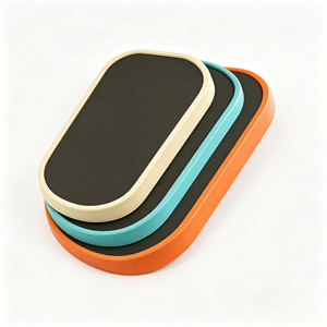 Housse de raquette de pickleball tendance de couleur unie, design dégradé beige, turquoise, orange, vert, rouge, rose, bleu - Product Image 6