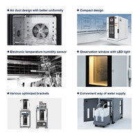 Chambre climatique de test de température et d'humidité de laboratoire, mini, compacte, à température constante (chaud/froid)