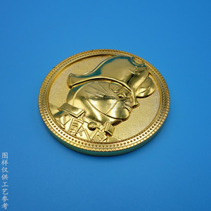 Pièce commémorative Doraemon en alliage plaqué or, médaille de collection 3D en relief, dérivé de l'animation japonaise - Product Image 2